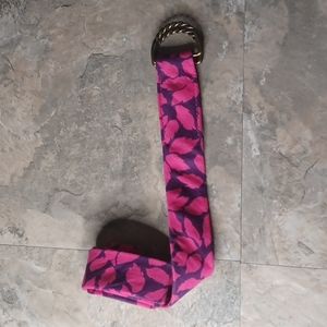 J. Crew Factory Leaf Print Belt, sz S/M